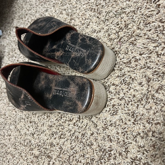 Bed Stu Fairlee II Black Lux Leather Slide Size 8.5 - Picture 4 of 5